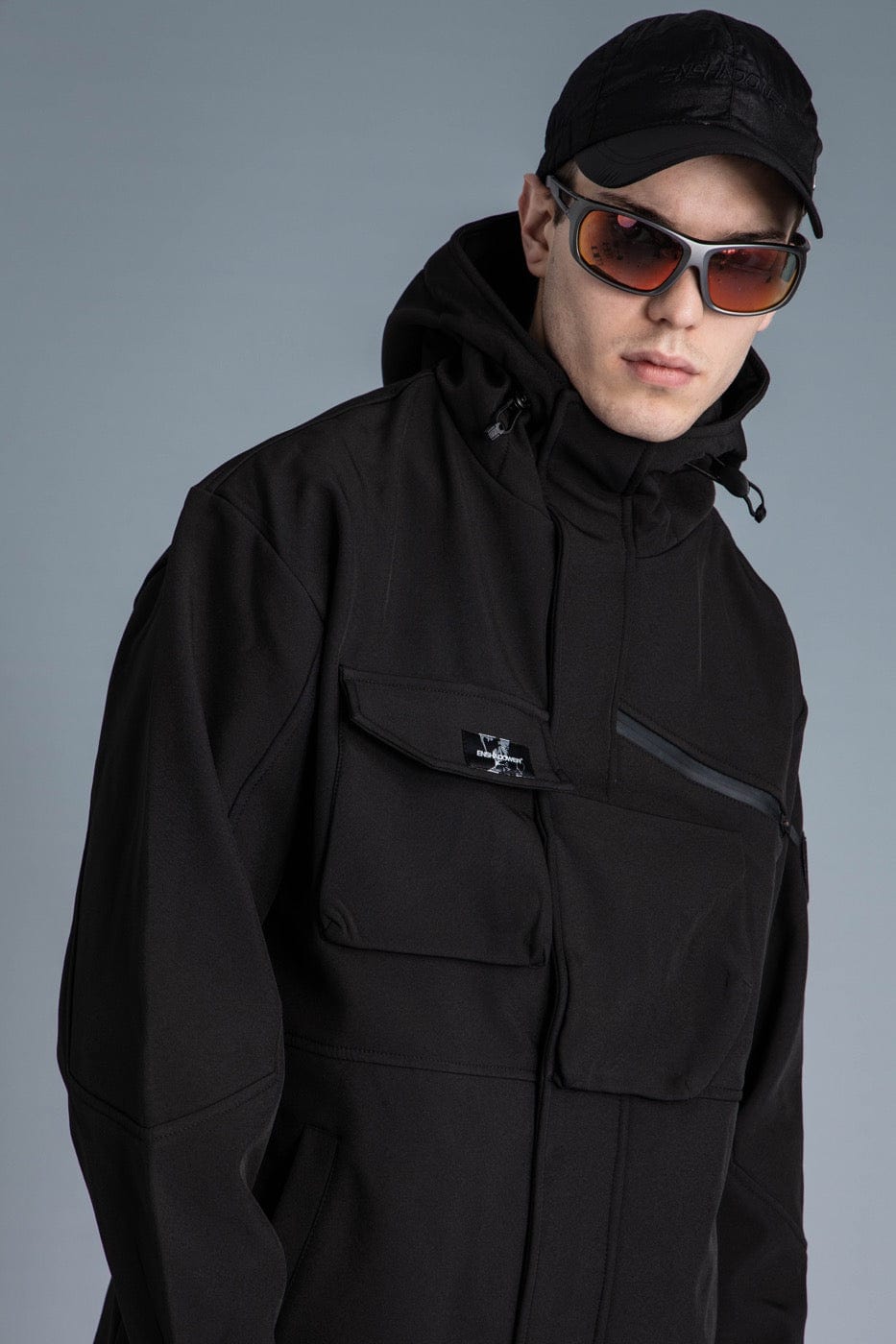 ENSHADOWER Asymmetrical Front Pocket Gorpcore Windbreaker