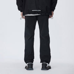 ENSHADOWER Side Zippers Crinkled Water-Proof Pants