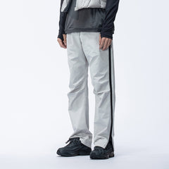 ENSHADOWER Side Zippers Crinkled Water-Proof Pants