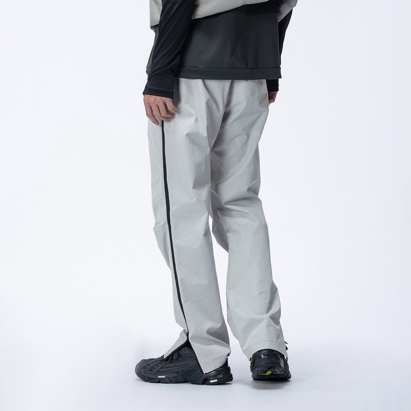 ENSHADOWER Side Zippers Crinkled Water-Proof Pants