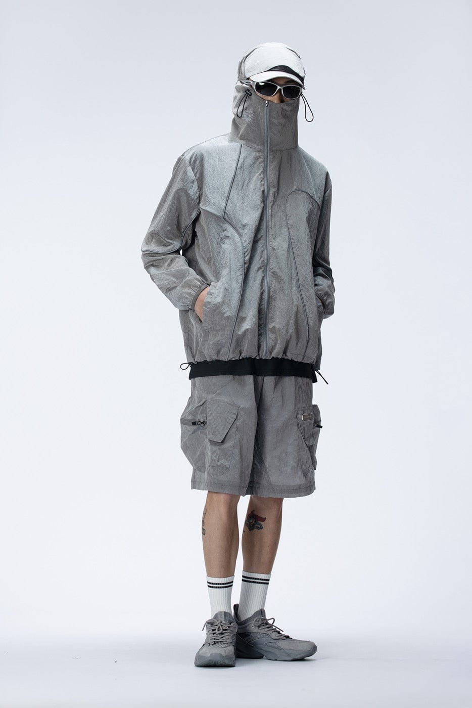 ENSHADOWER Reflective Stripes UV-Protection Crinkled Jacket