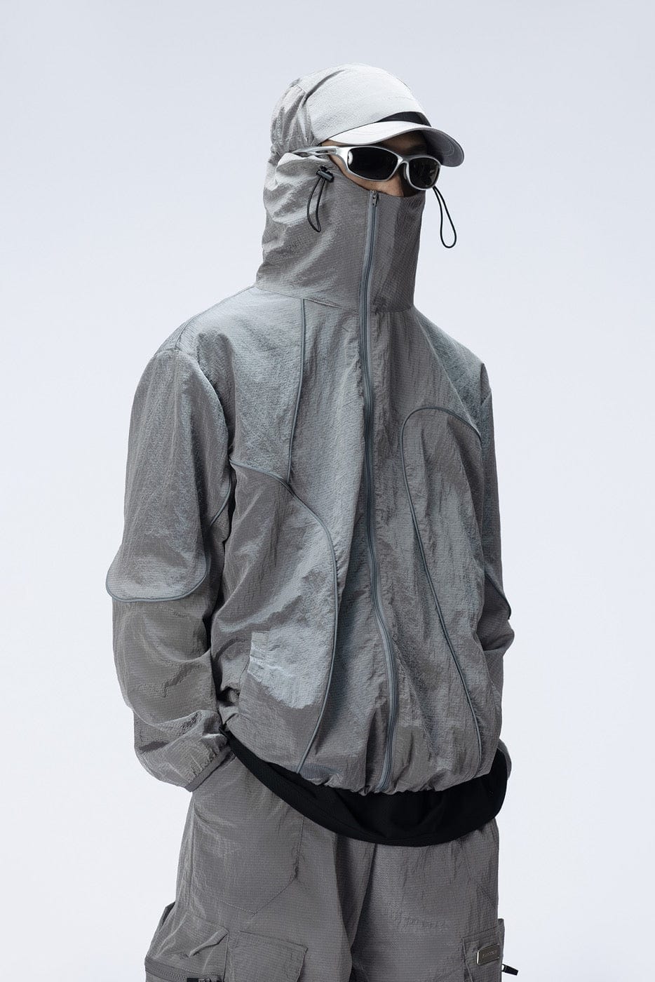 ENSHADOWER Reflective Stripes UV-Protection Crinkled Jacket