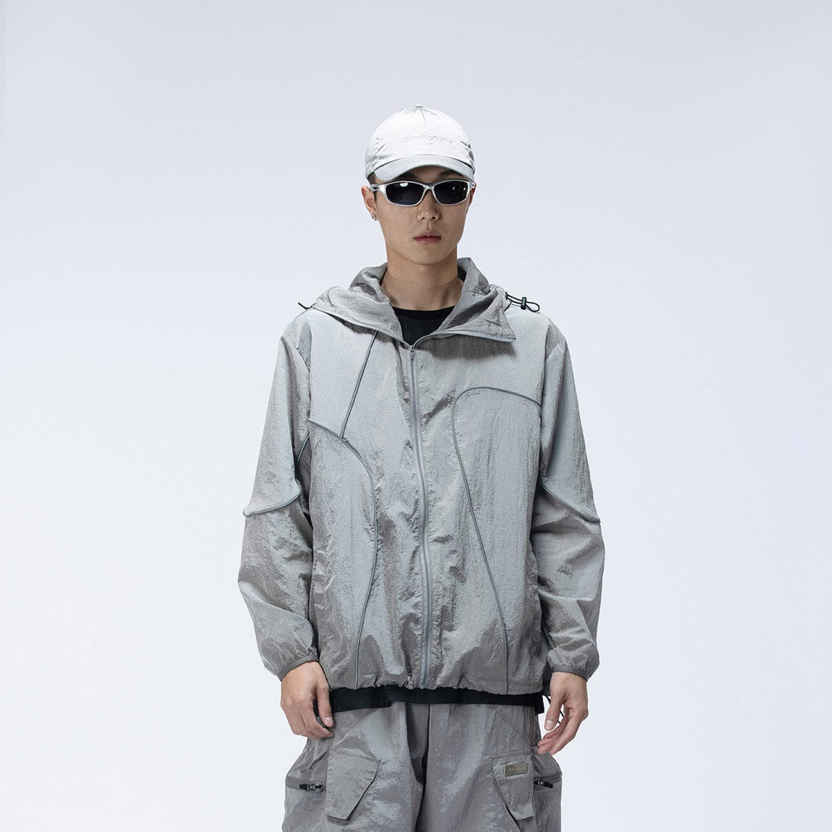 ENSHADOWER Reflective Stripes UV-Protection Crinkled Jacket