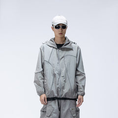 ENSHADOWER Reflective Stripes UV-Protection Crinkled Jacket