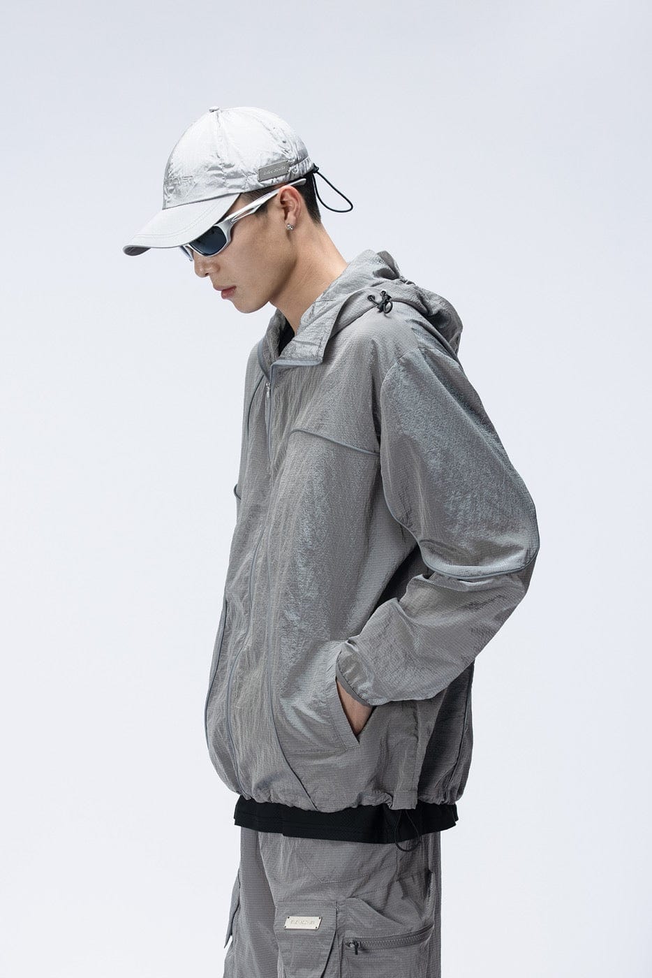ENSHADOWER Reflective Stripes UV-Protection Crinkled Jacket