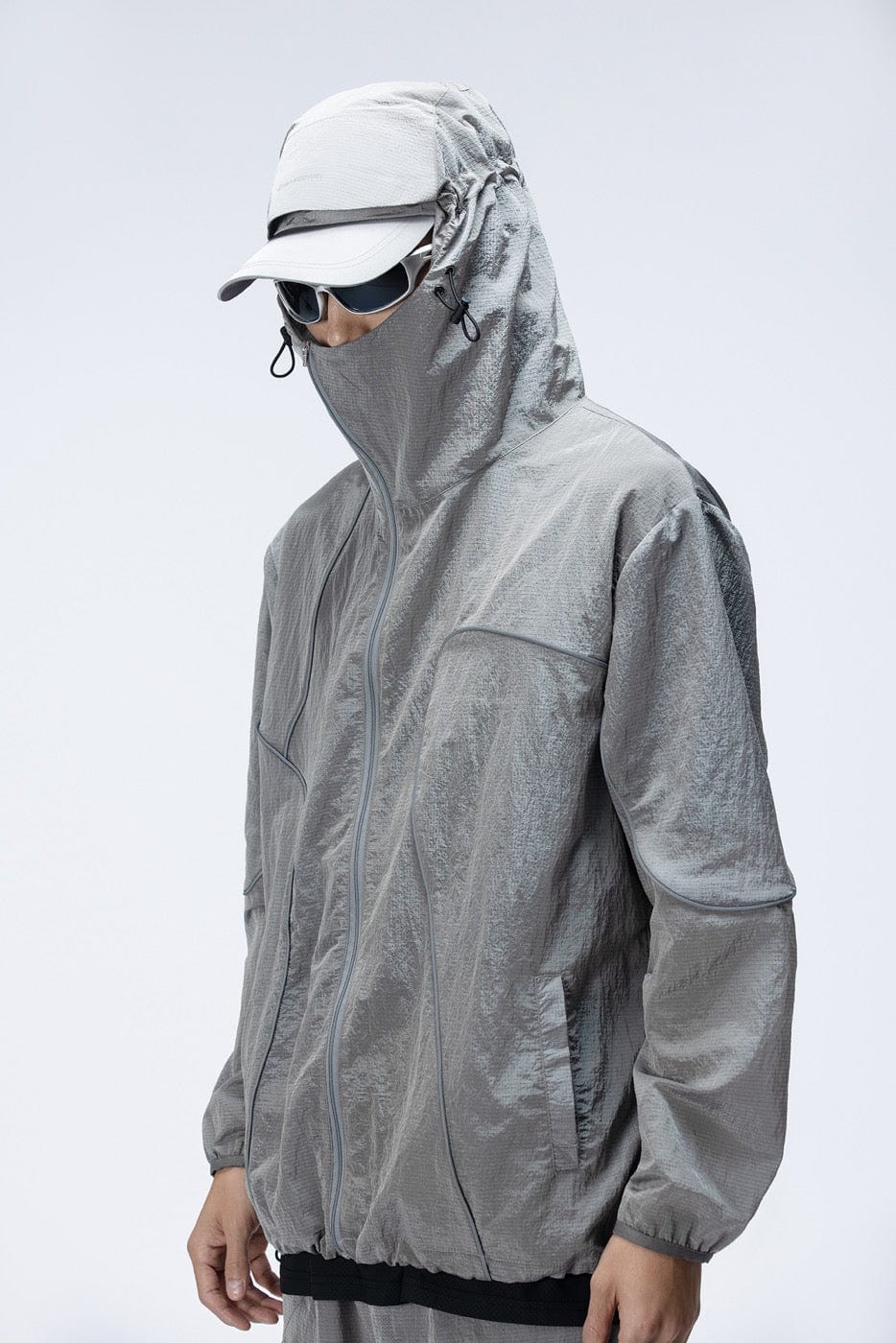 ENSHADOWER Reflective Stripes UV-Protection Crinkled Jacket