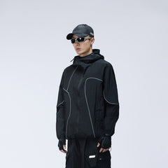 ENSHADOWER Reflective Stripes UV-Protection Crinkled Jacket