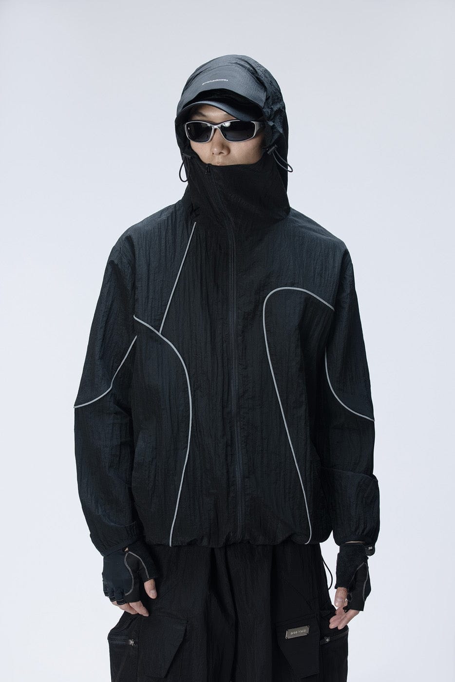 ENSHADOWER Reflective Stripes UV-Protection Crinkled Jacket