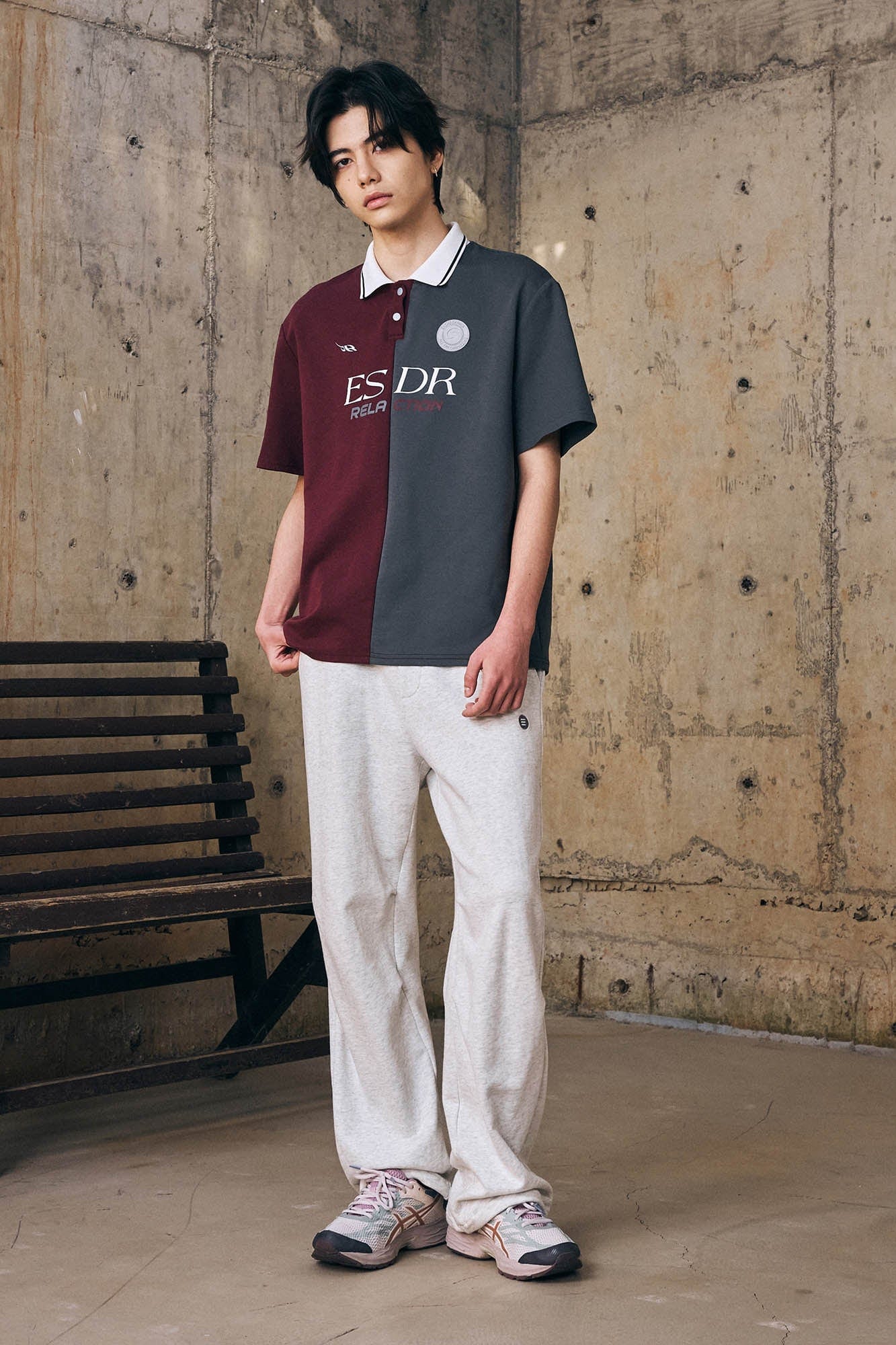 ENSHADOWER Retro Contrast Panel Polo T-Shirt