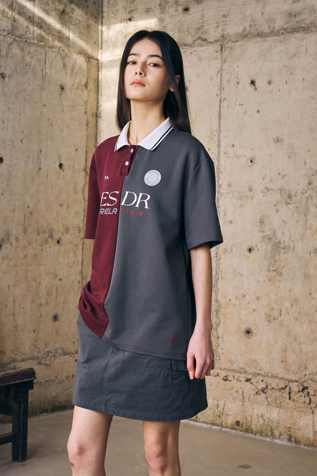 ENSHADOWER Retro Contrast Panel Polo T-Shirt