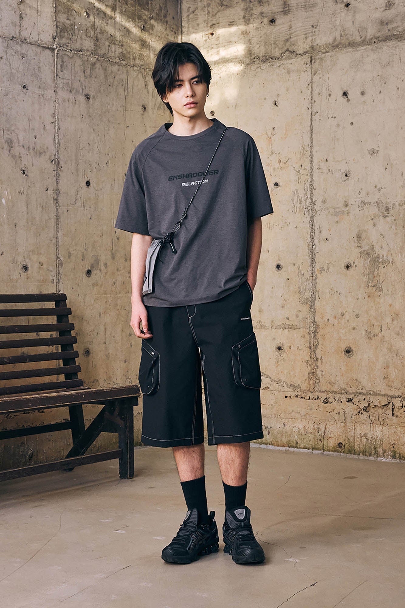ENSHADOWER Stitched Multi-Pocket Cargo Shorts