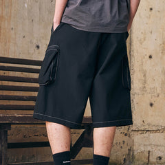 ENSHADOWER Stitched Multi-Pocket Cargo Shorts