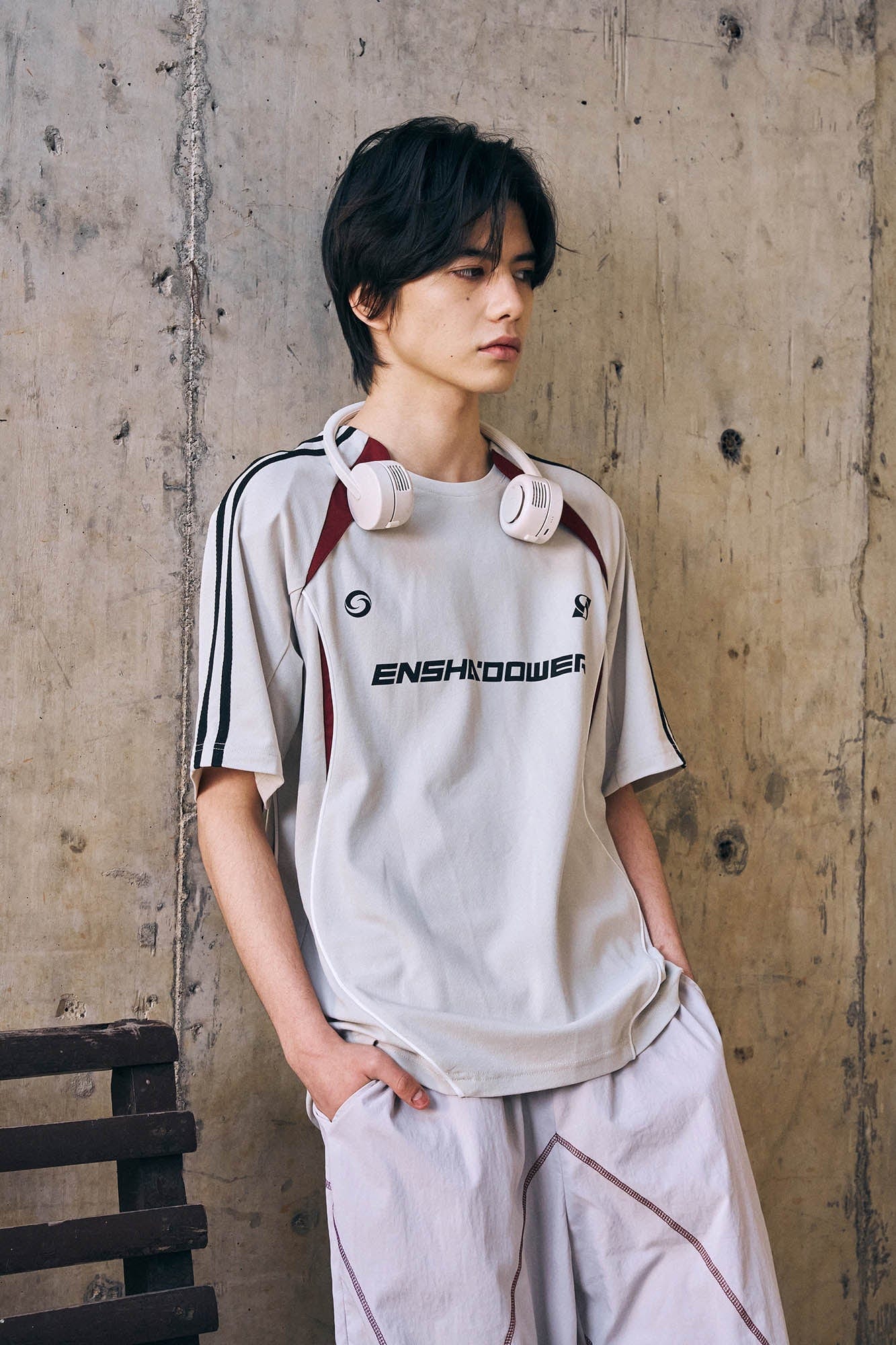 ENSHADOWER Athletic Curved-Spliced Raglan Quick-Dry T-Shirt