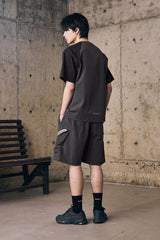 ENSHADOWER Contrast Quick-Dry Drawstring Shorts