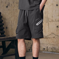 ENSHADOWER Contrast Quick-Dry Drawstring Shorts