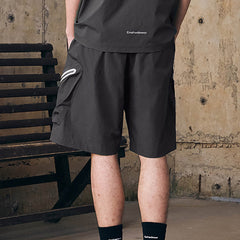 ENSHADOWER Contrast Quick-Dry Drawstring Shorts
