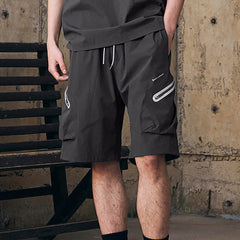 ENSHADOWER Contrast Quick-Dry Drawstring Shorts