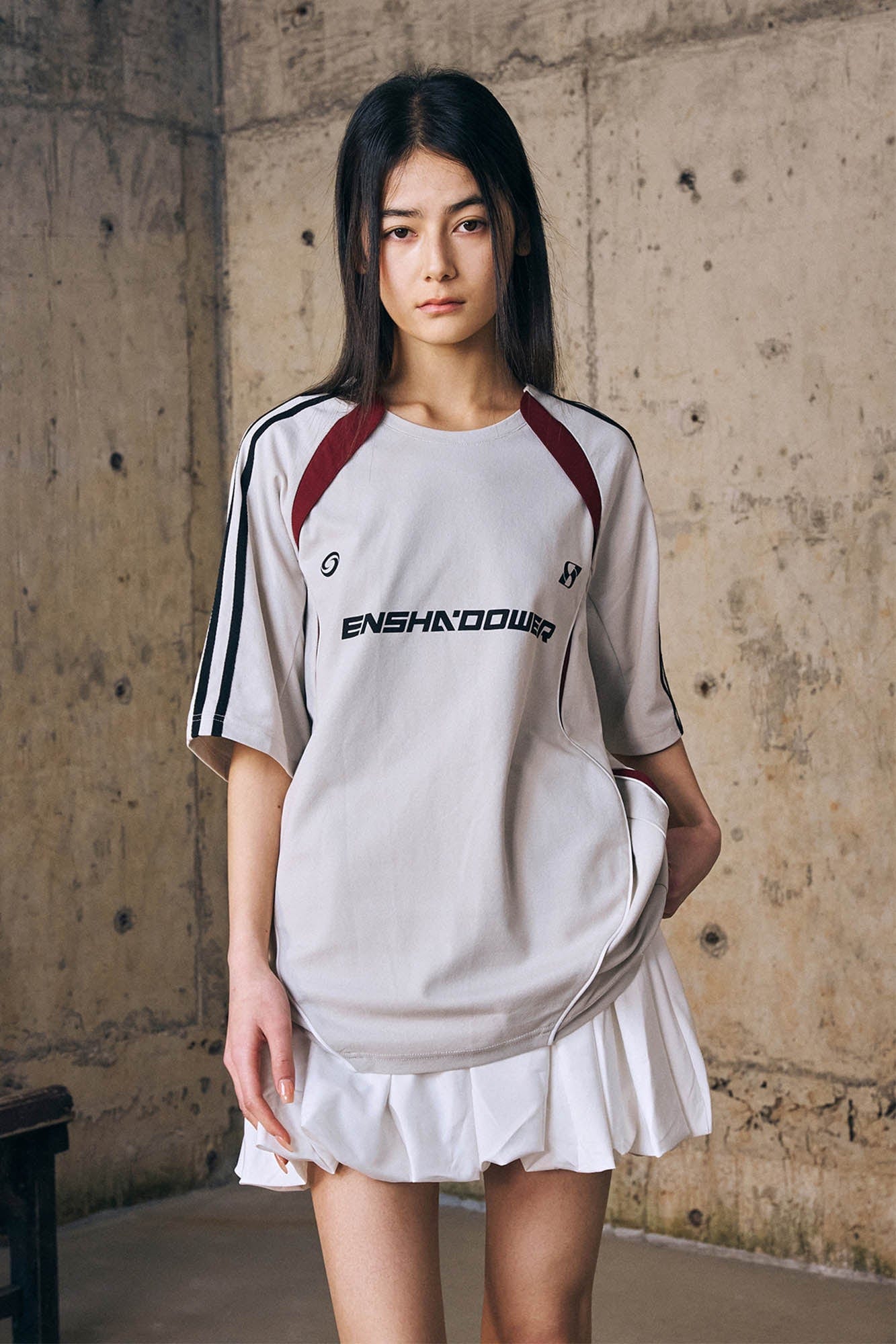 ENSHADOWER Athletic Curved-Spliced Raglan Quick-Dry T-Shirt