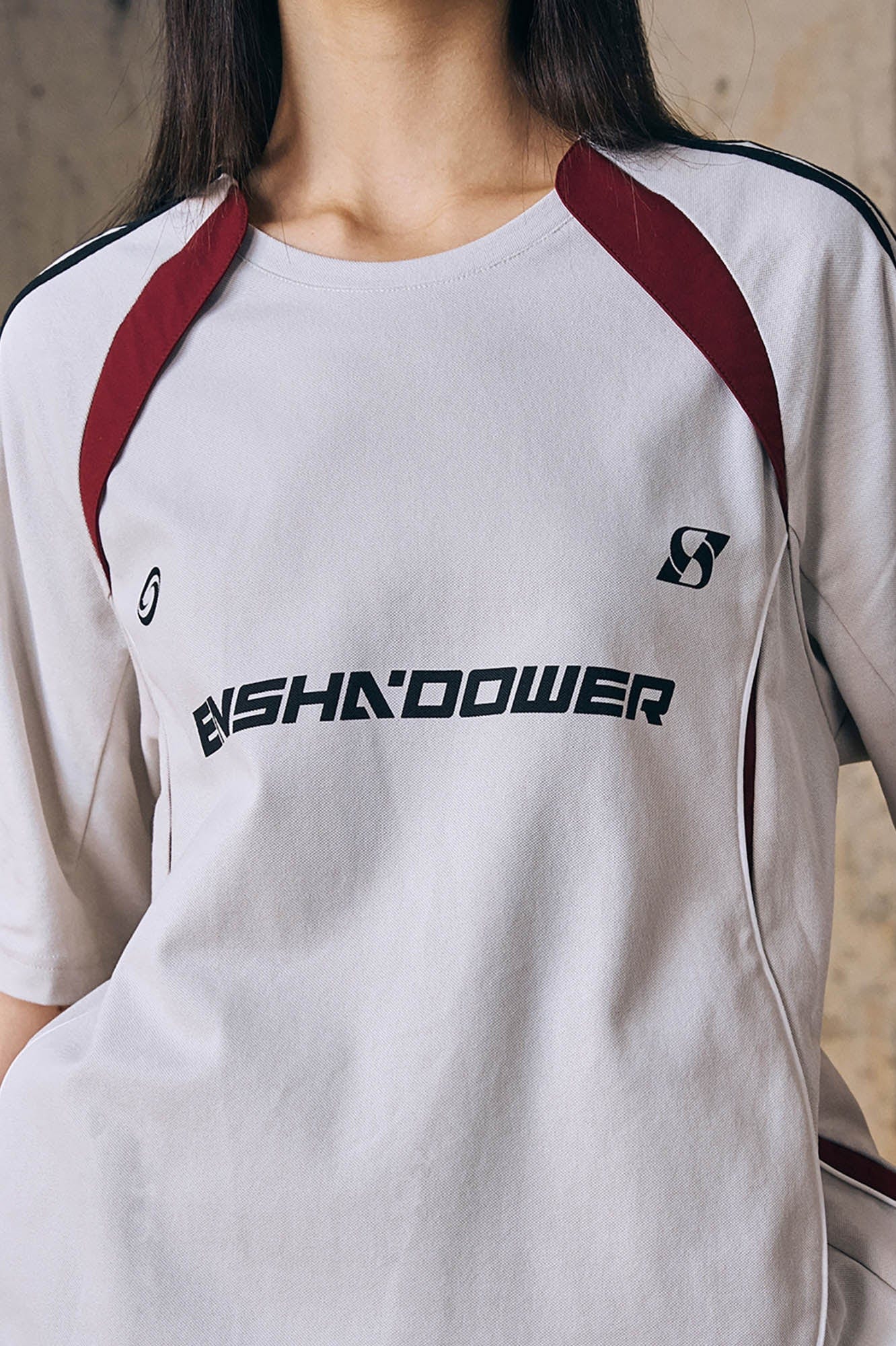 ENSHADOWER Athletic Curved-Spliced Raglan Quick-Dry T-Shirt