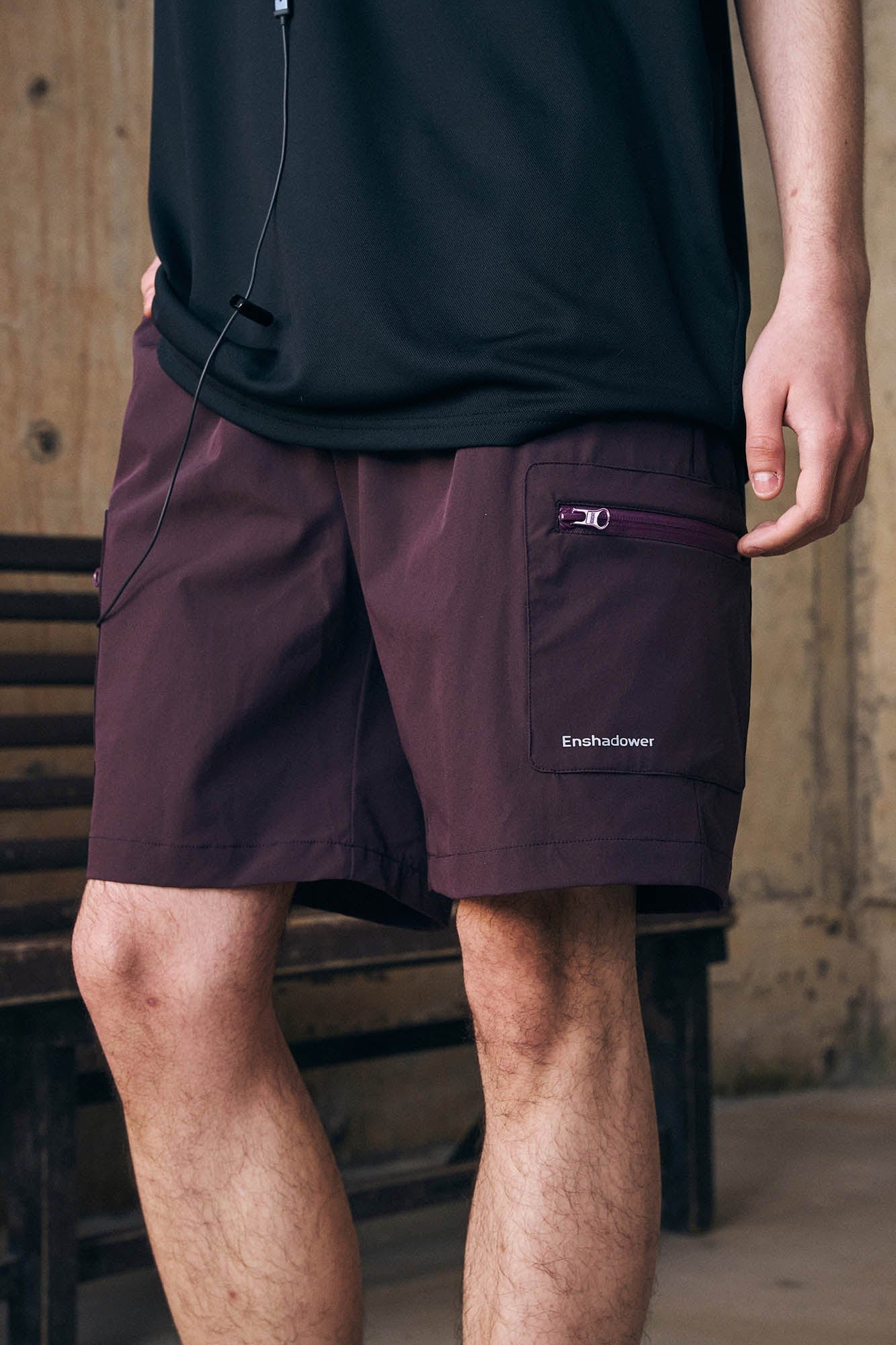 ENSHADOWER Multi-Pocket Quick-Dry Beach Shorts