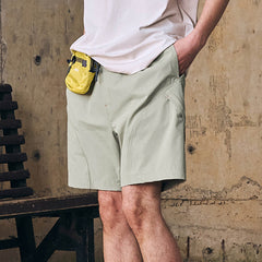 ENSHADOWER Slanted Pocket Drawstring Shorts