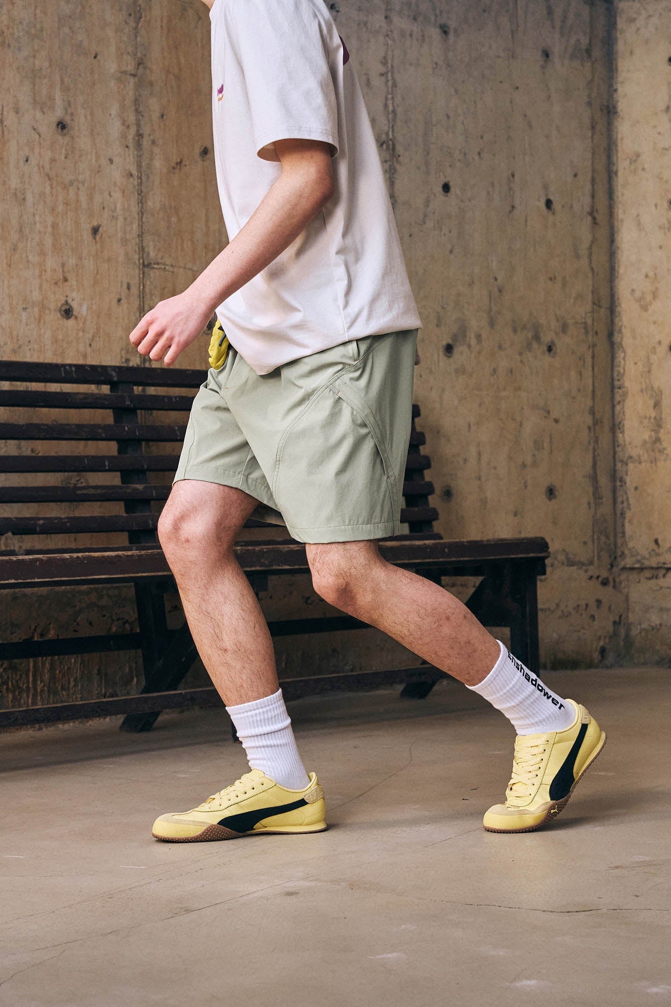 ENSHADOWER Slanted Pocket Drawstring Shorts