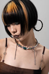 ILLUSORY Geometric Time Space Necklace