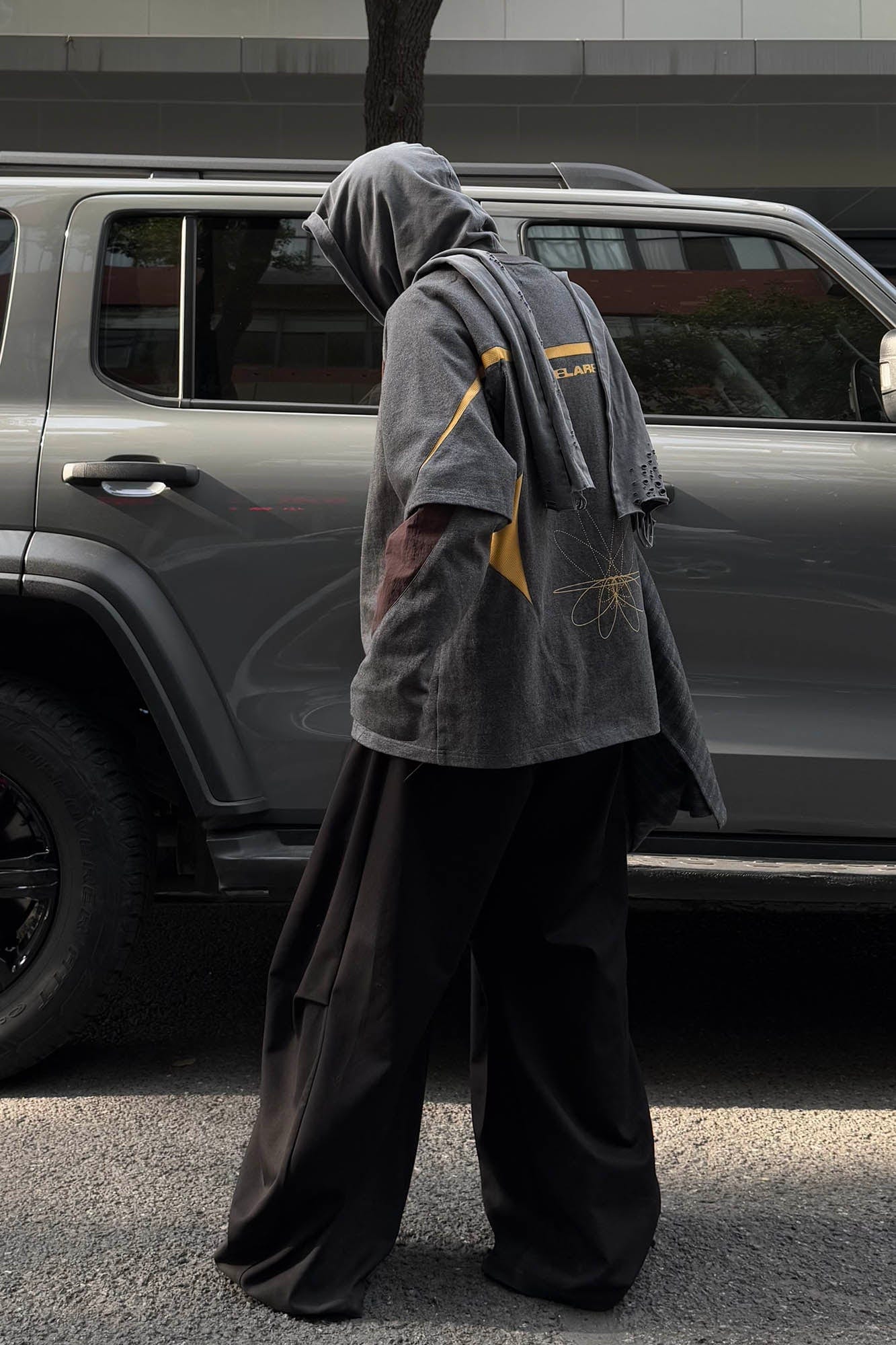 RELABEL No.21 Spliced Layered Long-Sleeve Tee