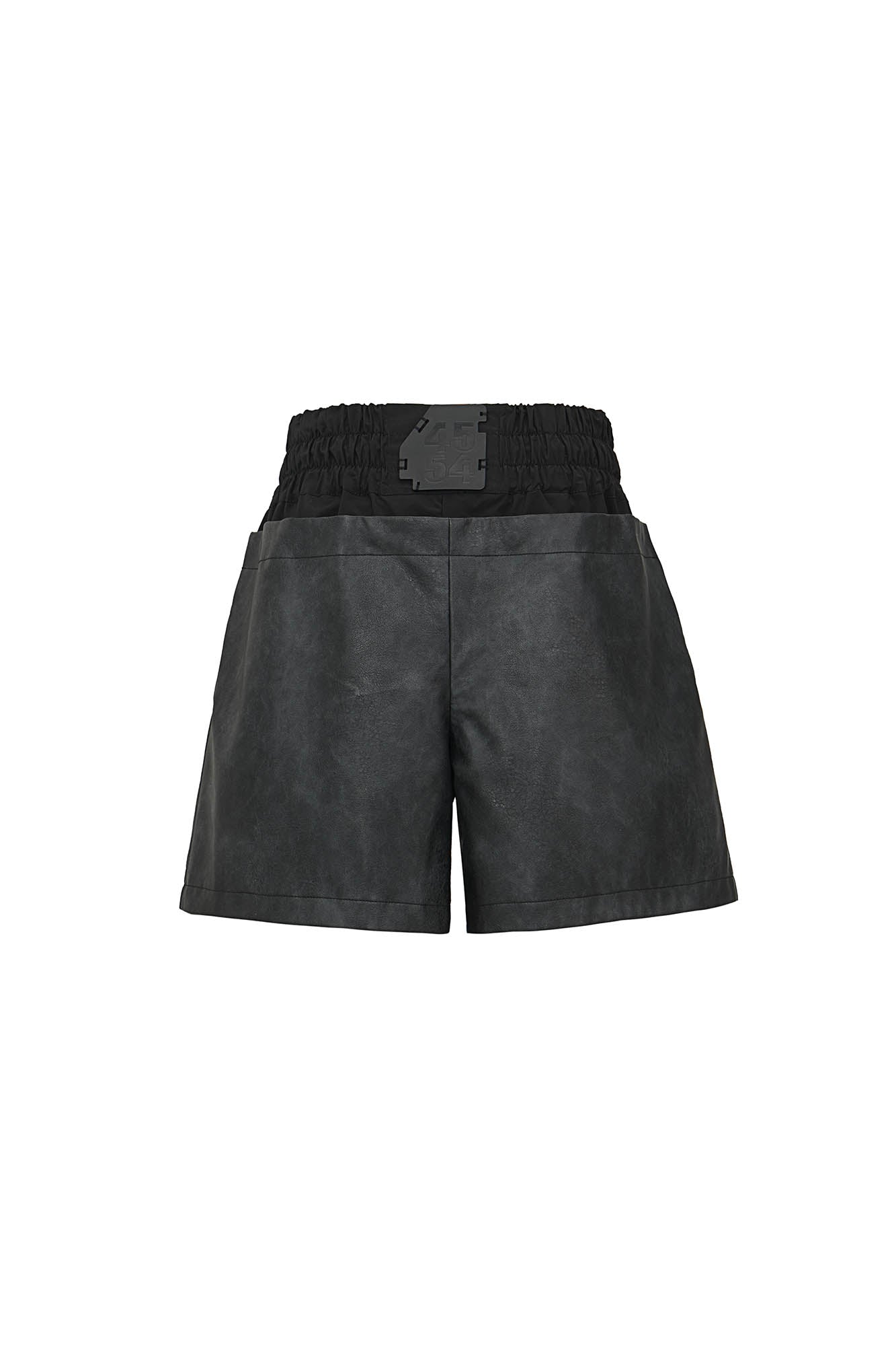 455EMBLE Layered Boxing PU Shorts