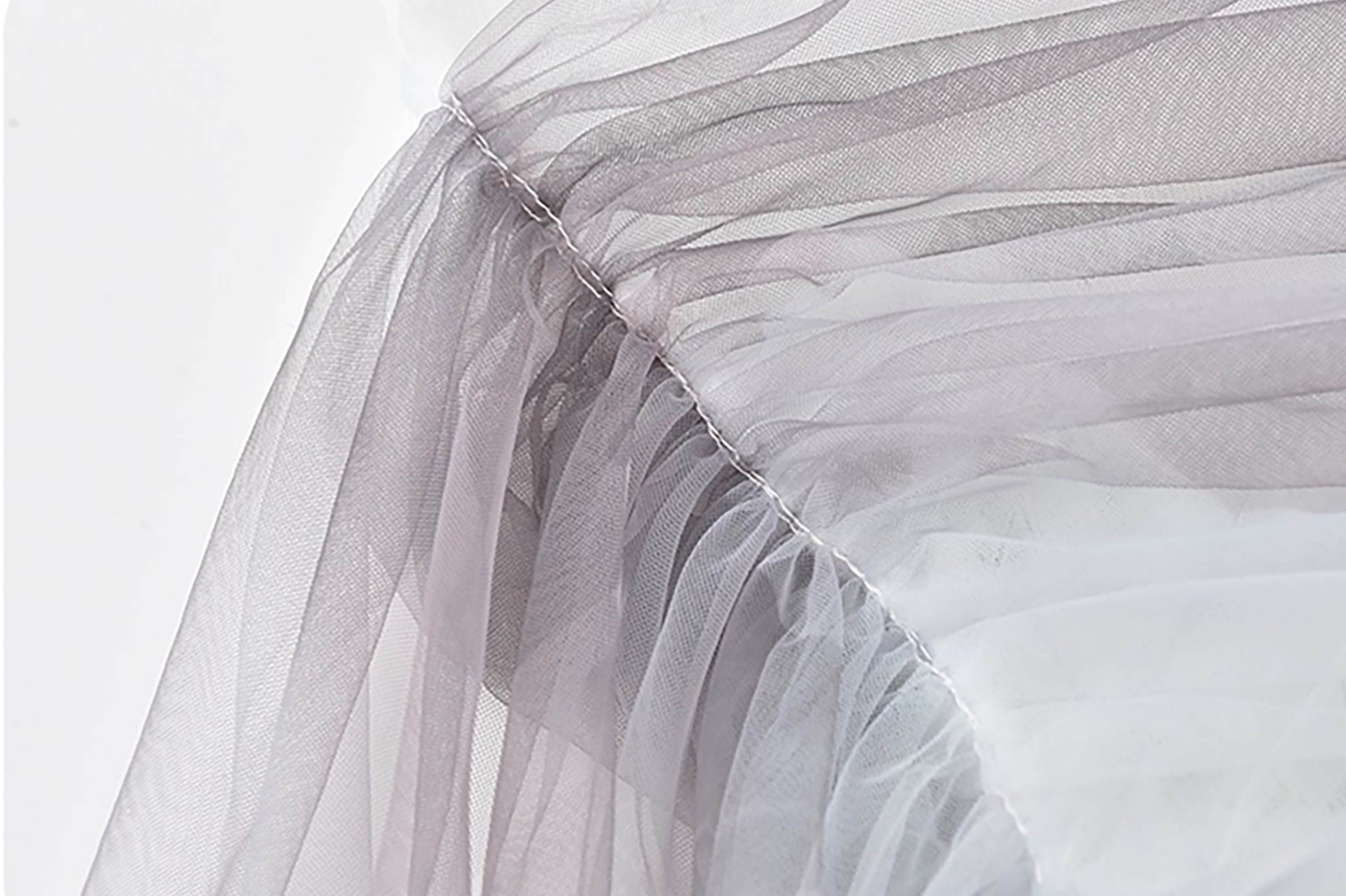JIECHI Layered Sheer Wrap Lace Henley Shirt