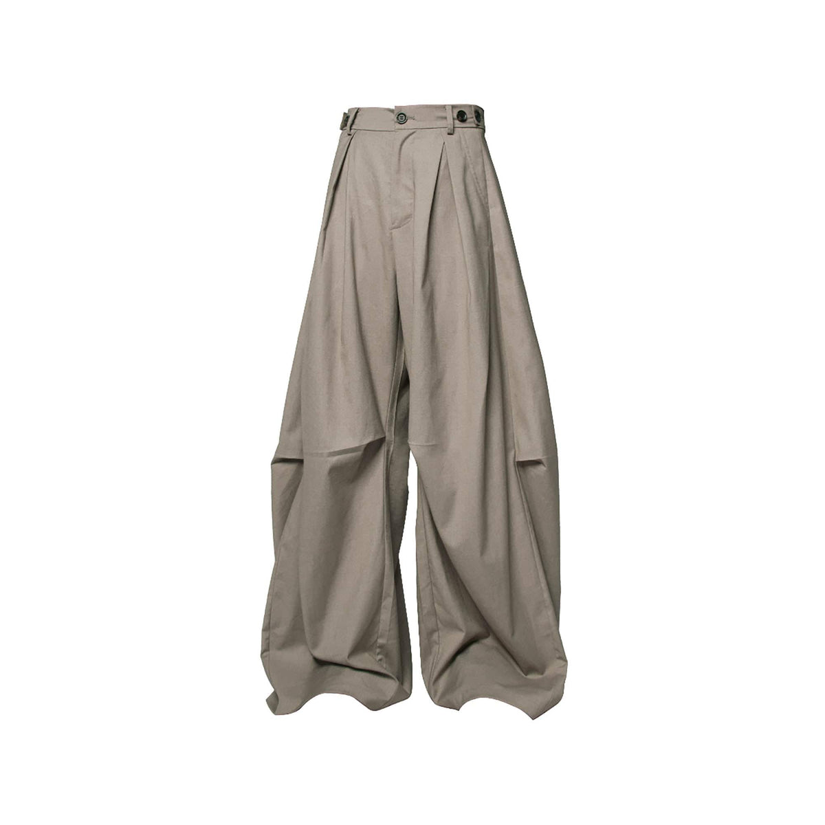 RELABEL Pleated Drape Wide-Leg Trousers