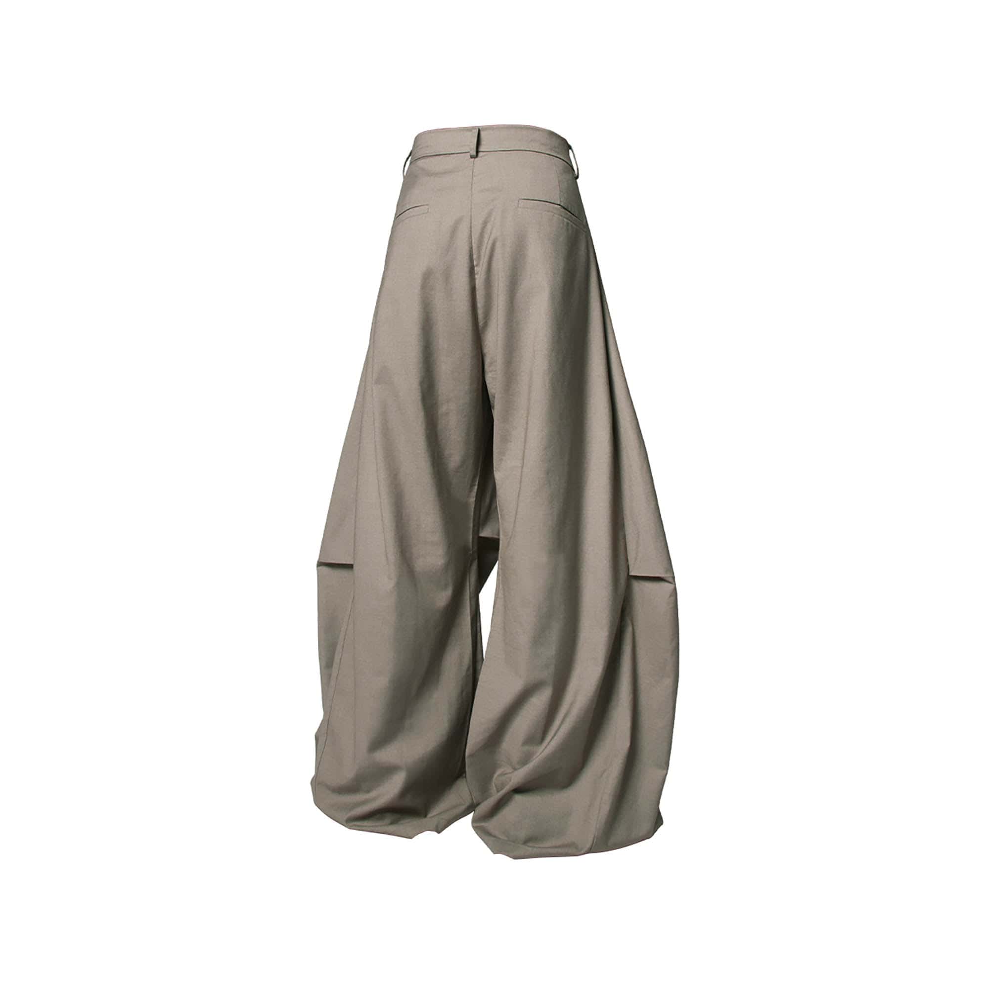 RELABEL Pleated Drape Wide-Leg Trousers