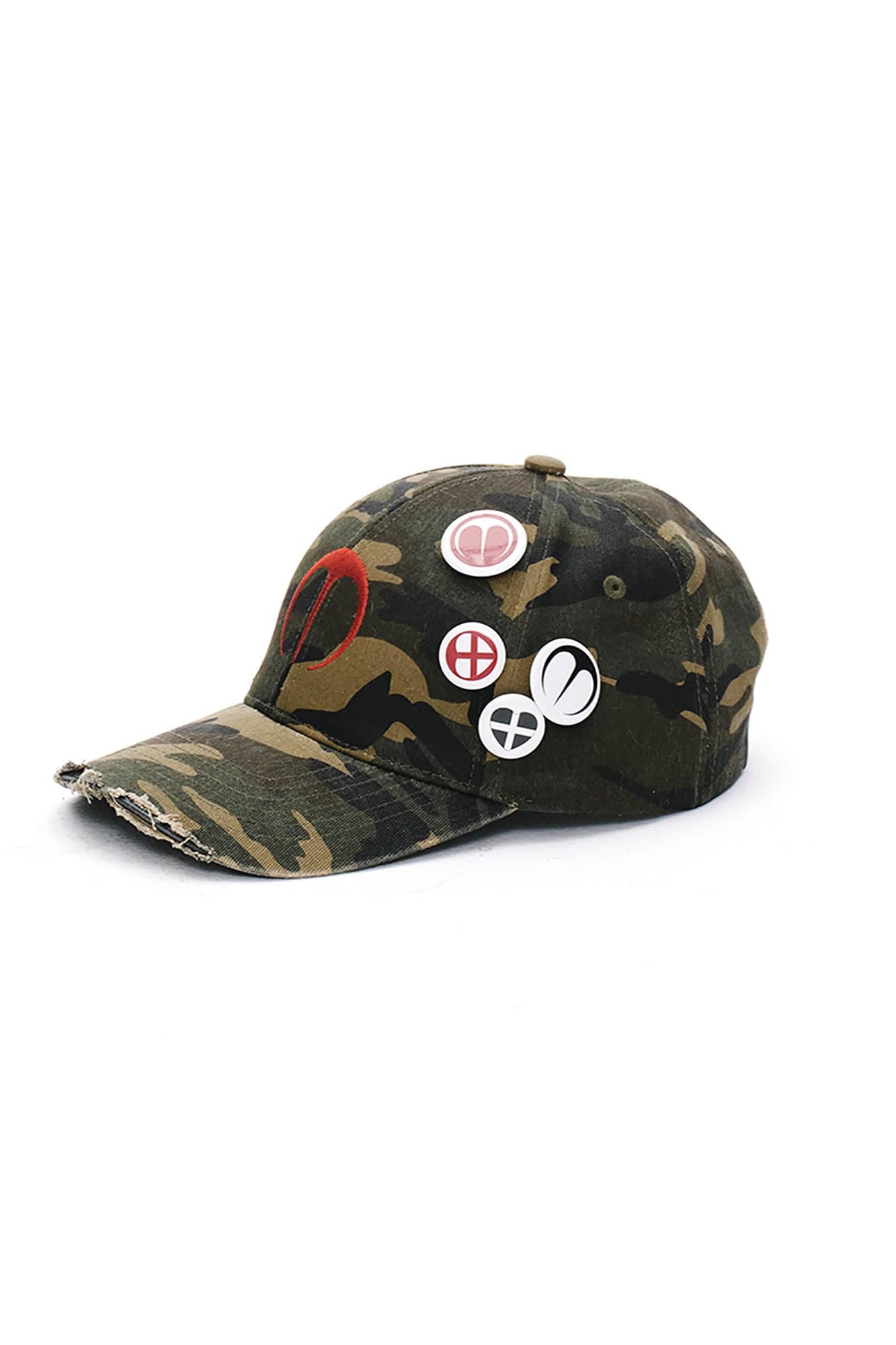 SCHWARZGOLD Distressed Camo Badge Cap