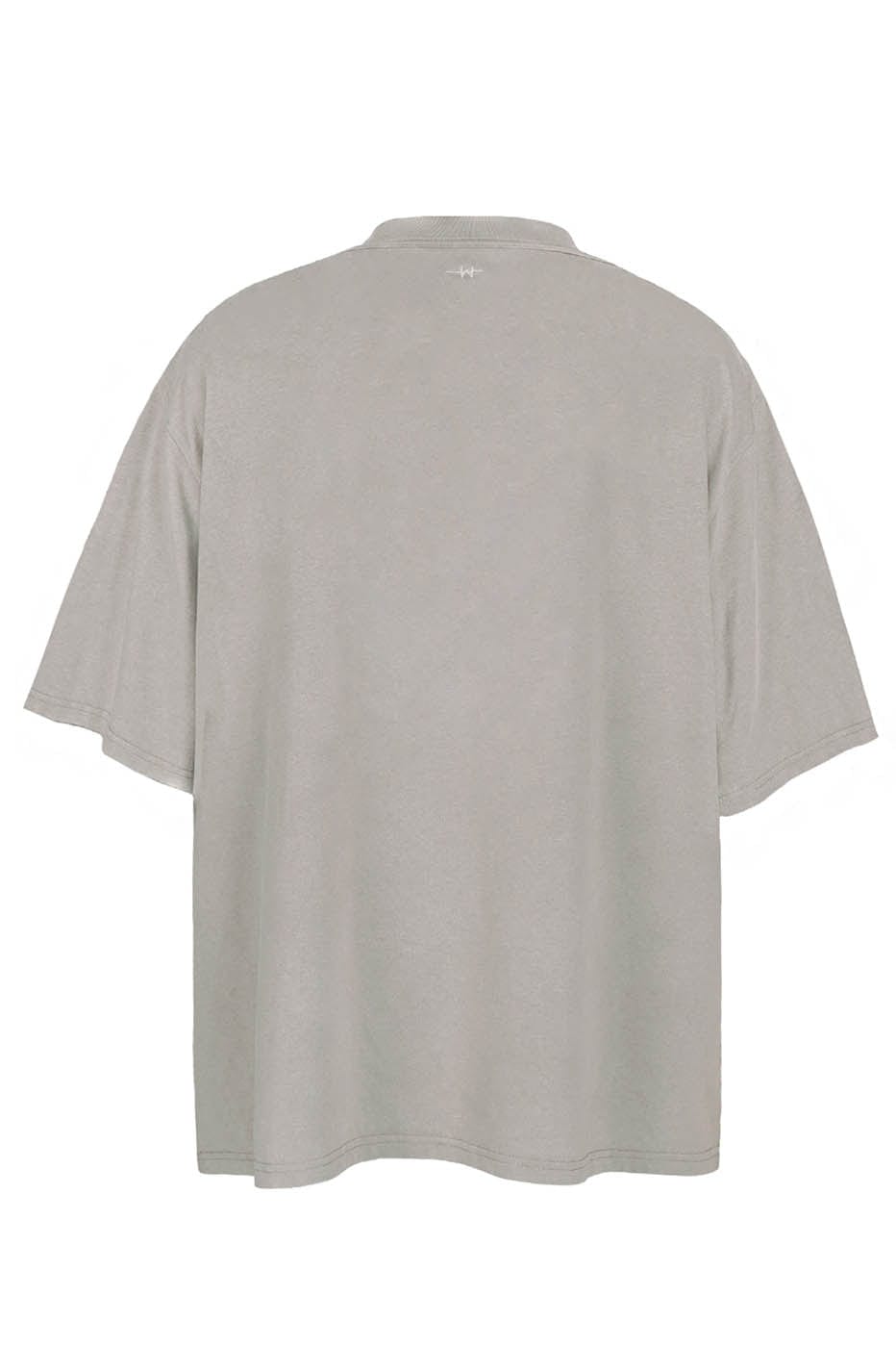 UNDERWATER Distressed Embroidery T-Shirt Light Sand