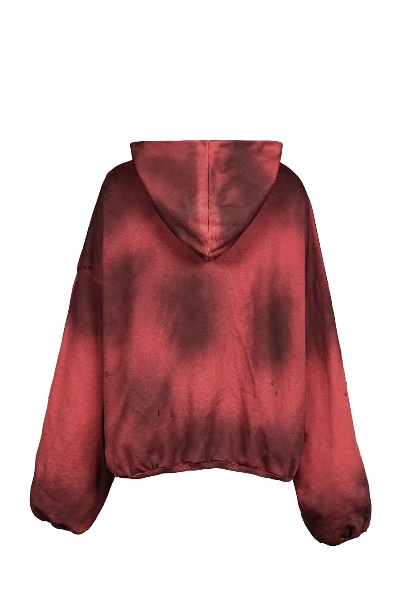 UNDERWATER Ashen Ember Distressed Elevated Hoodie Red