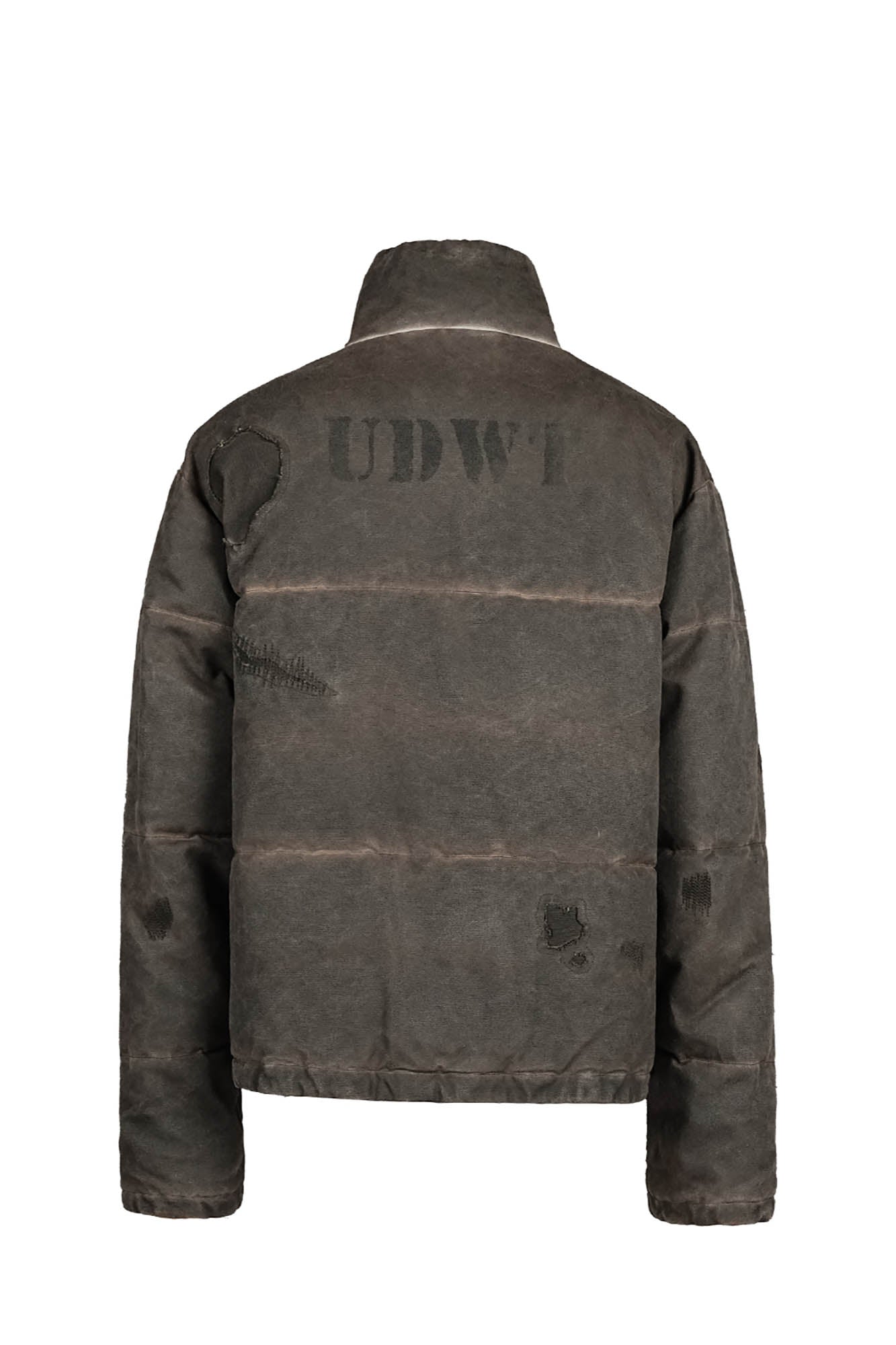 UNDERWATER Distressed Wanderer Patchwork Padded Jacket