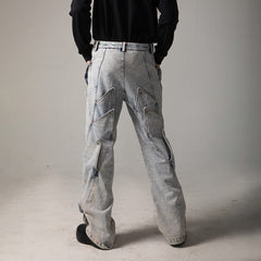 DND4DES Deconstructed Rose Petals Washed Jeans