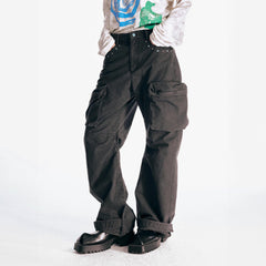 1997 POSTOFFICE Turquoise Big-Pocket Cargo Pants