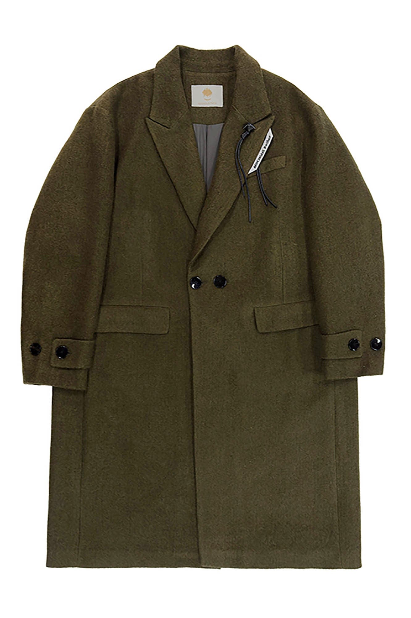 MIICHOUS Modern Oversized Double-Breasted Wool Coat