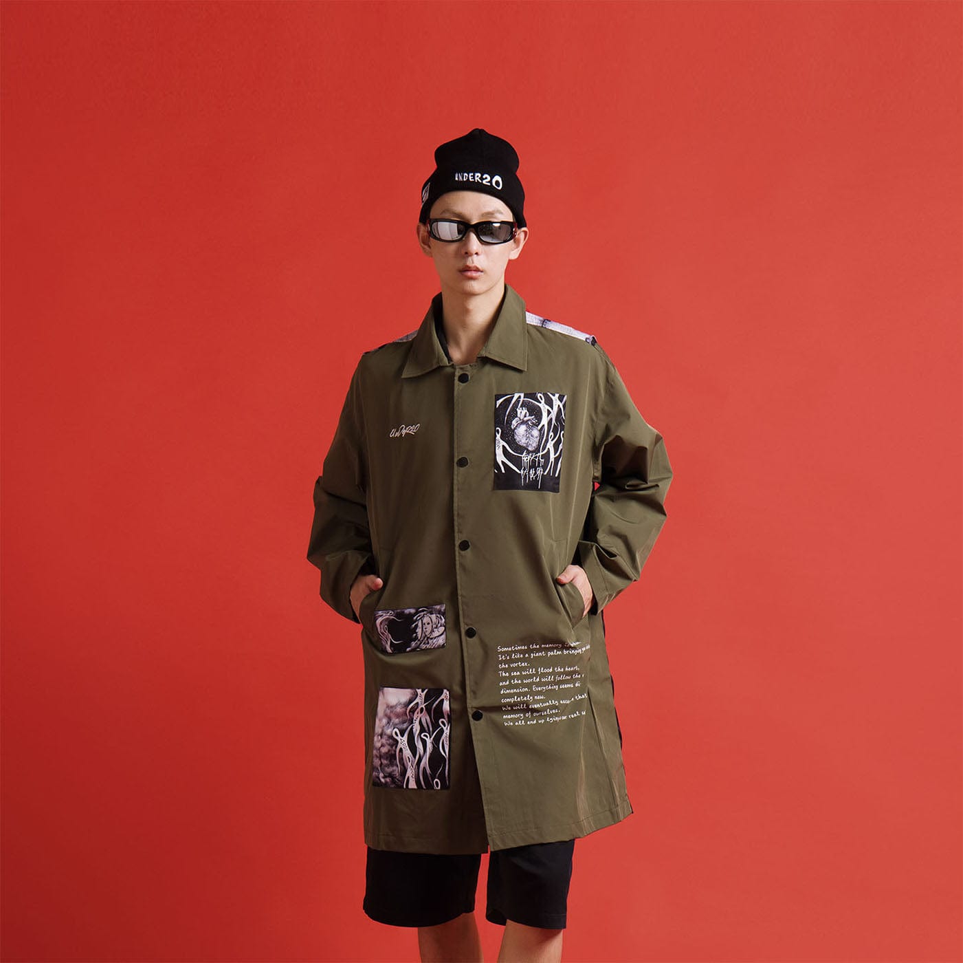 UNDER20 × MIN ZENG SOME MEMORIES OF DEATH Trench Coat