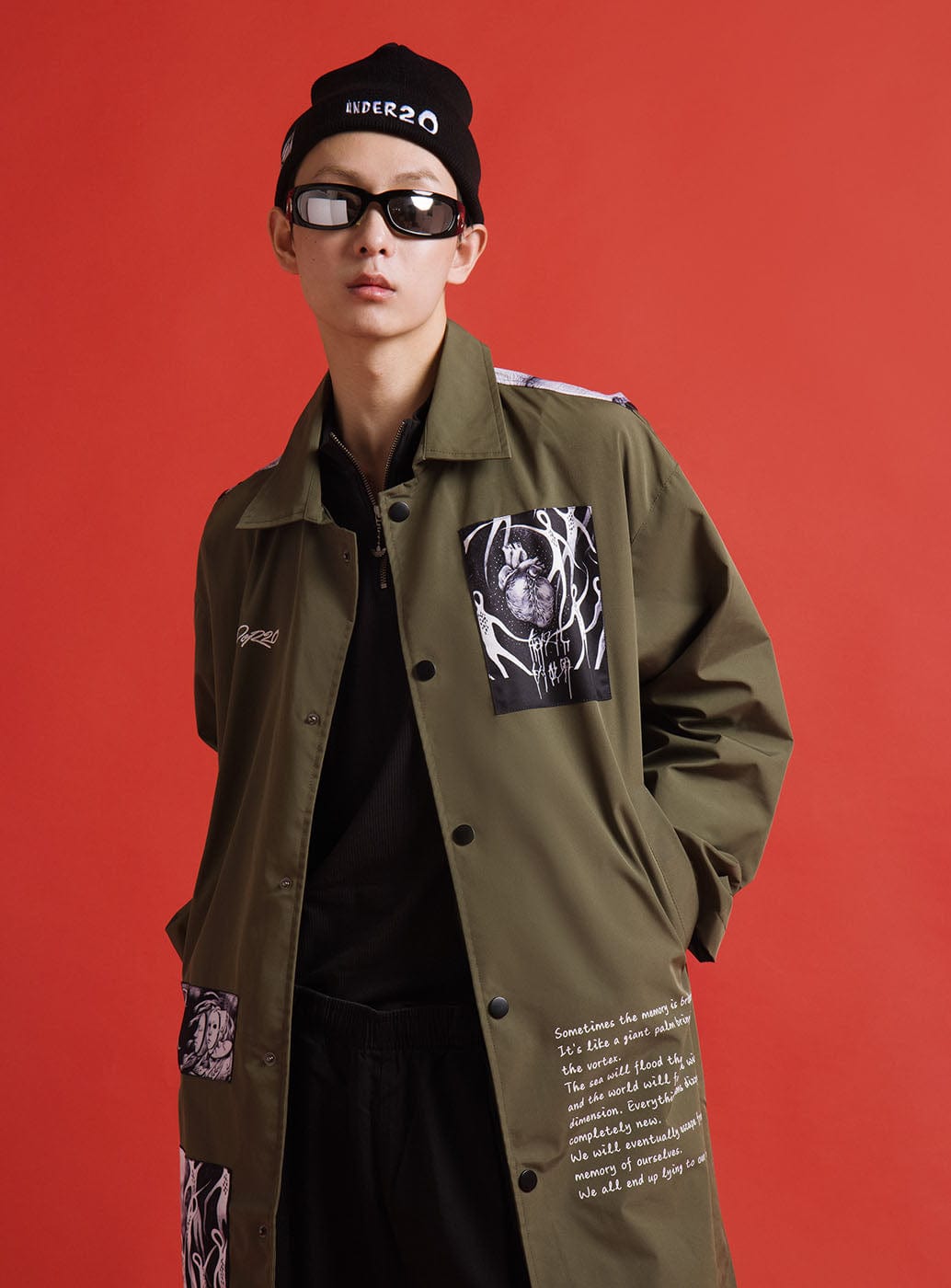 UNDER20 × MIN ZENG SOME MEMORIES OF DEATH Trench Coat